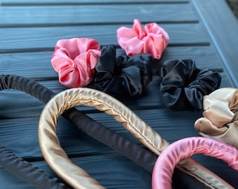 Handmade Satin Heatless Hair Curler: Overnight Curls, Anti-Frizz (Made in Canada)