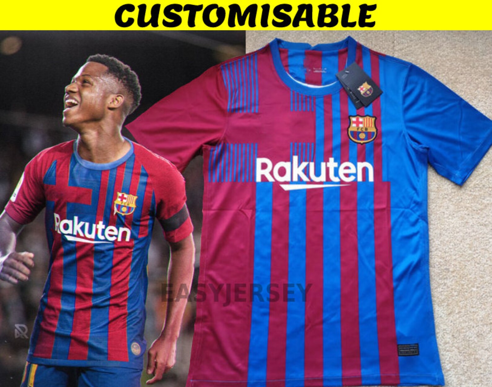 FC Barcelona New 2021/22 Football Shirt / Soccer Jersey ...