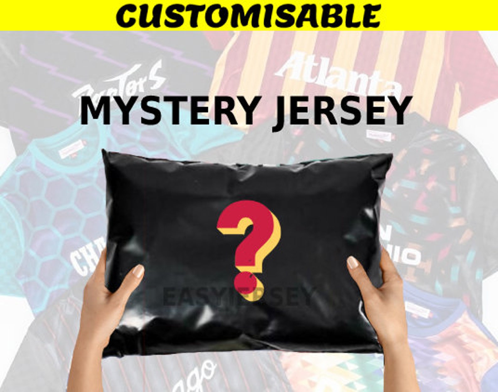 Mystery Jersey Maillot de football Mystère / Custom Mystery Etsy