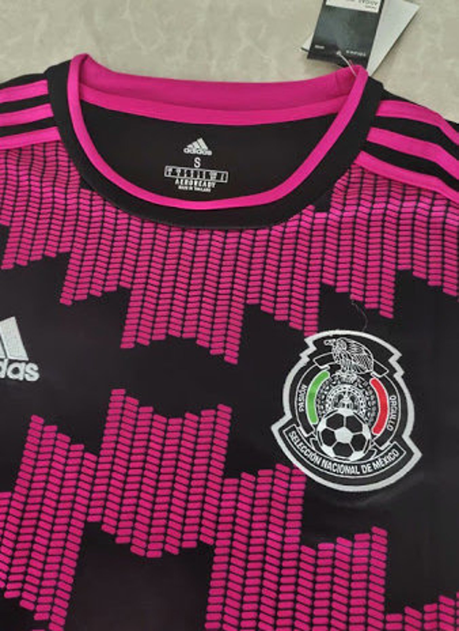 Mexico Pink Soccer Jersey 2020/21 Black Pink Football Shirt | Etsy