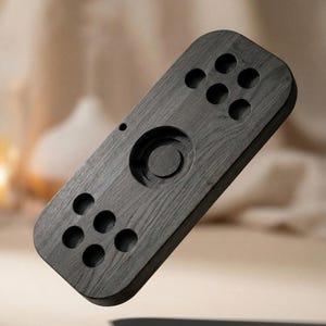 Aroma Board höchste Qualität – für 10 Öle & Diffuser, kein Wackeln, keine Zentrierlöcher, verstecktes Kabelfach, 120 Tage Garantie-Anthrazit