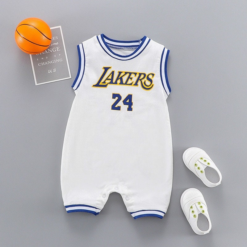 Lakers Bodysuit Basketball Jersey Onesie for Babies & Etsy