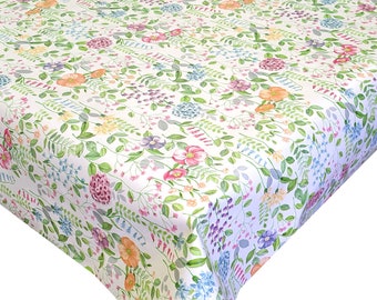 Country Garden Multi Floral Wipe Clean Vinyl Tablecloth