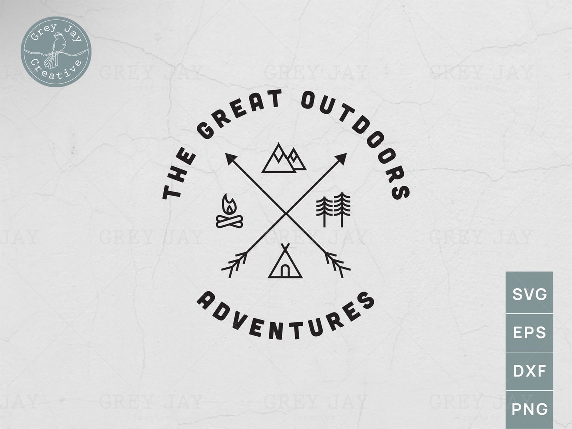 The Great Outdoors Adventures SVG, the Great Outdoors Adventures Cut