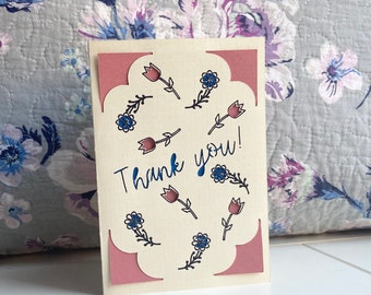 5 Thank You Notes with Envelopes