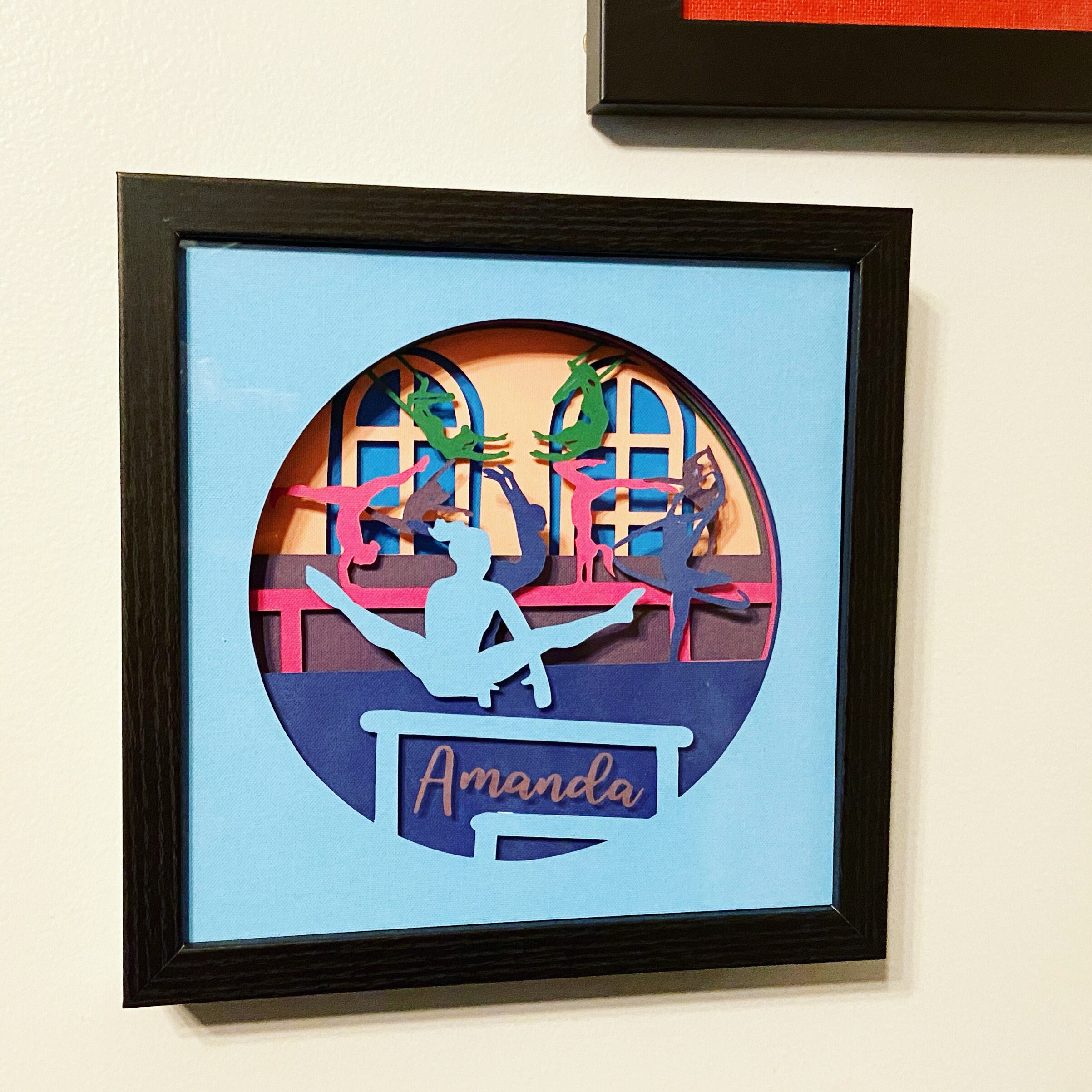 Gymnastics Shadow Box Etsy