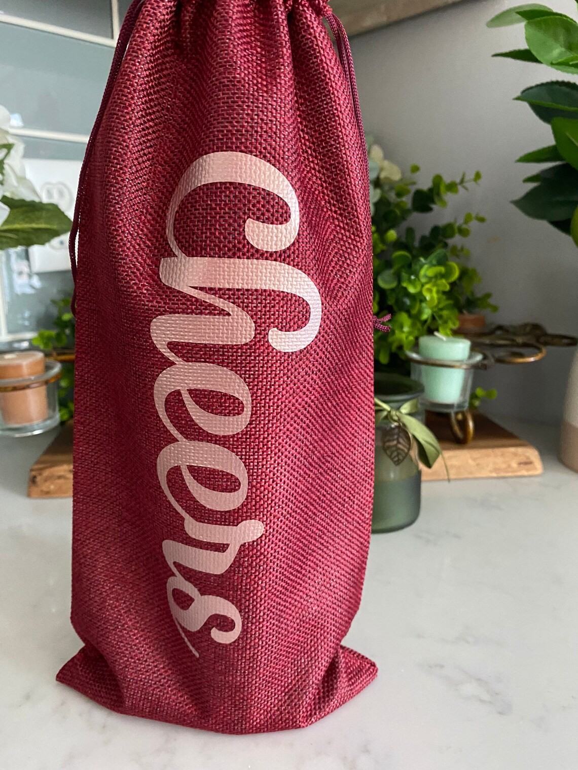 Custom Printed Wine Bags Wedding New Years Valentine's Etsy