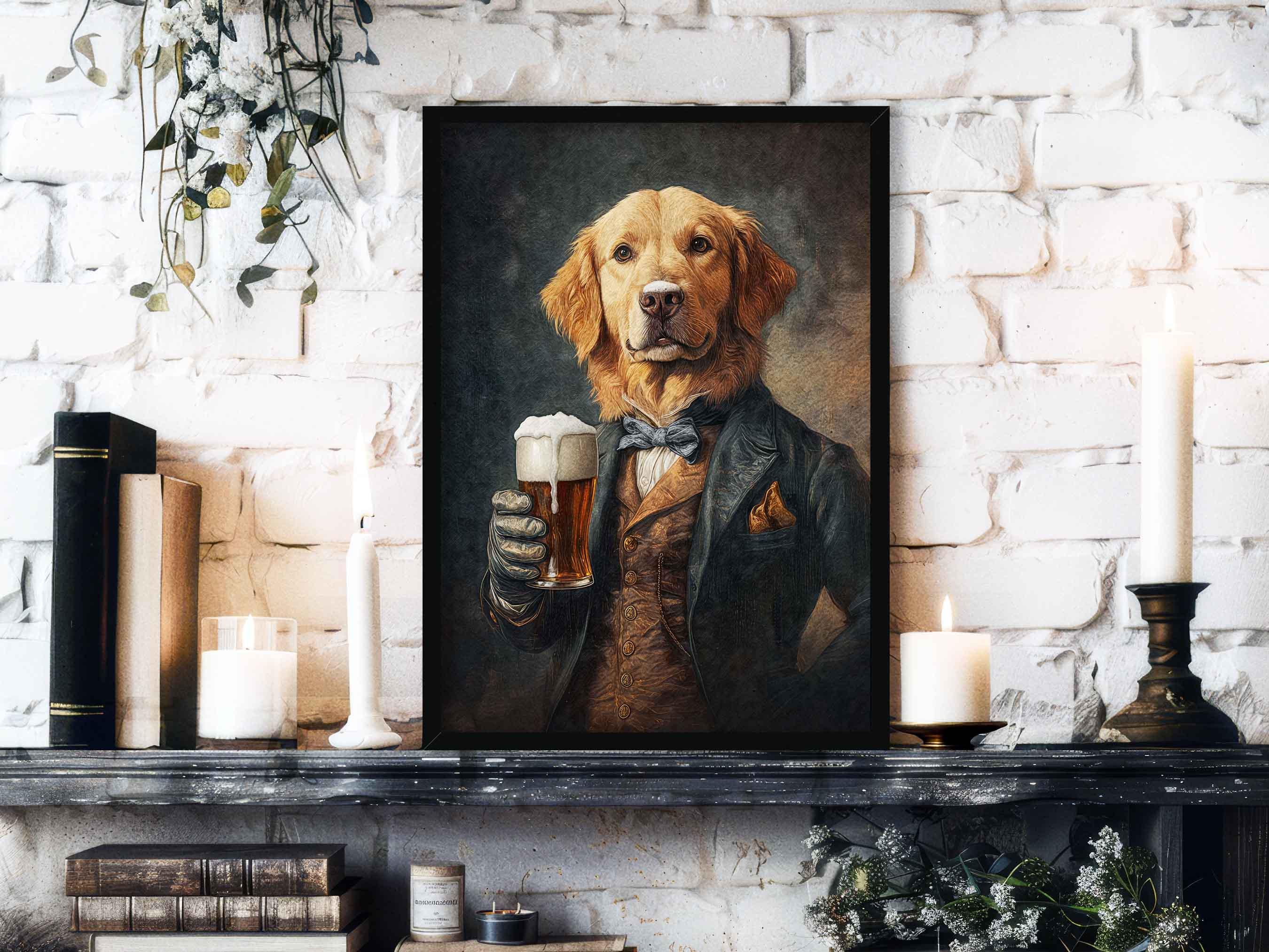Golden Retrievers in a Suit