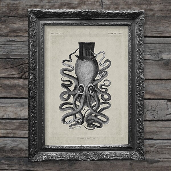Vintage Octopus Art - Etsy