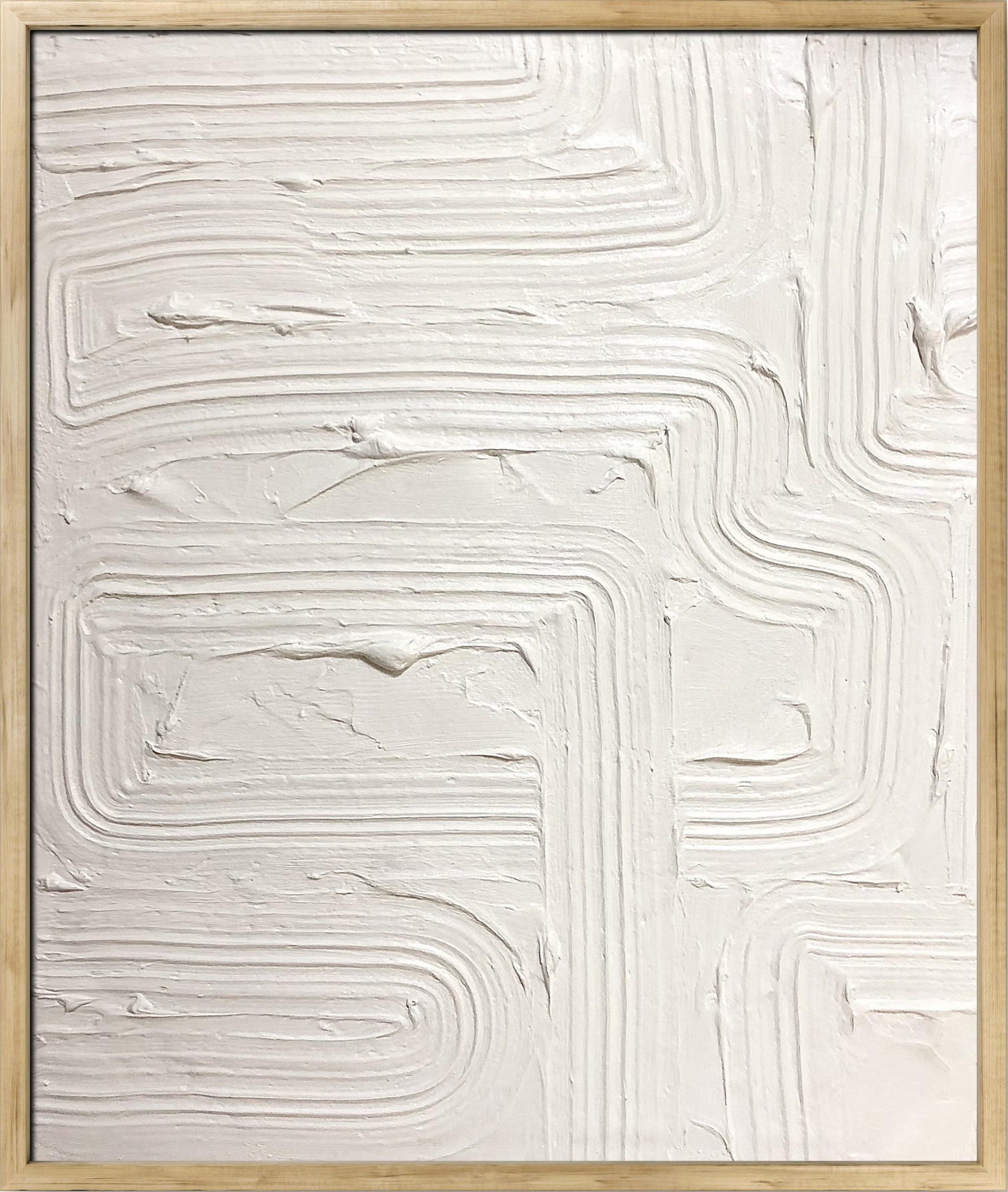 Set of 2 Plaster Art White Plaster Art New Minimalist Etsy