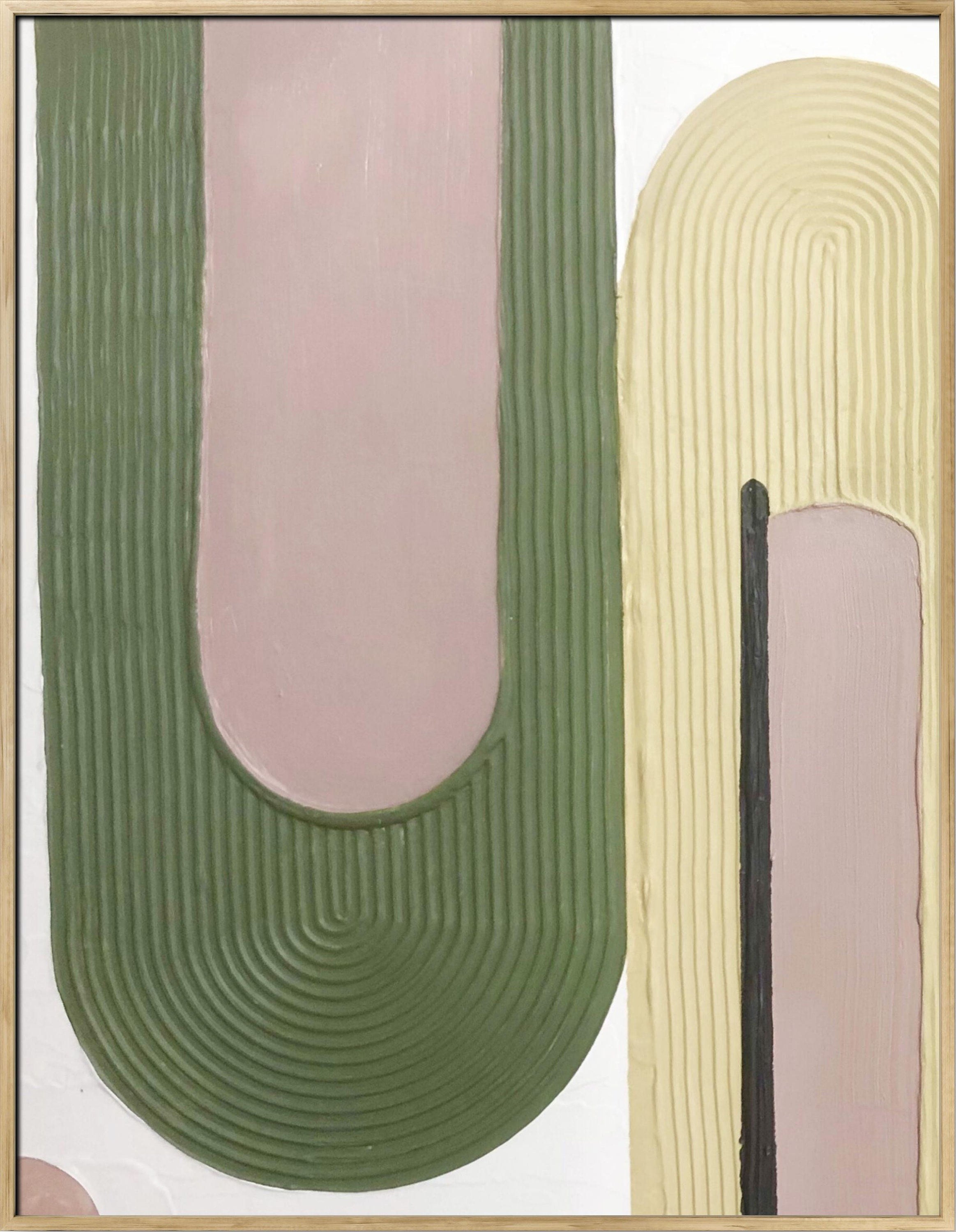 2 Piece Plaster Rainbow Art Green Arches Plaster Art New Etsy