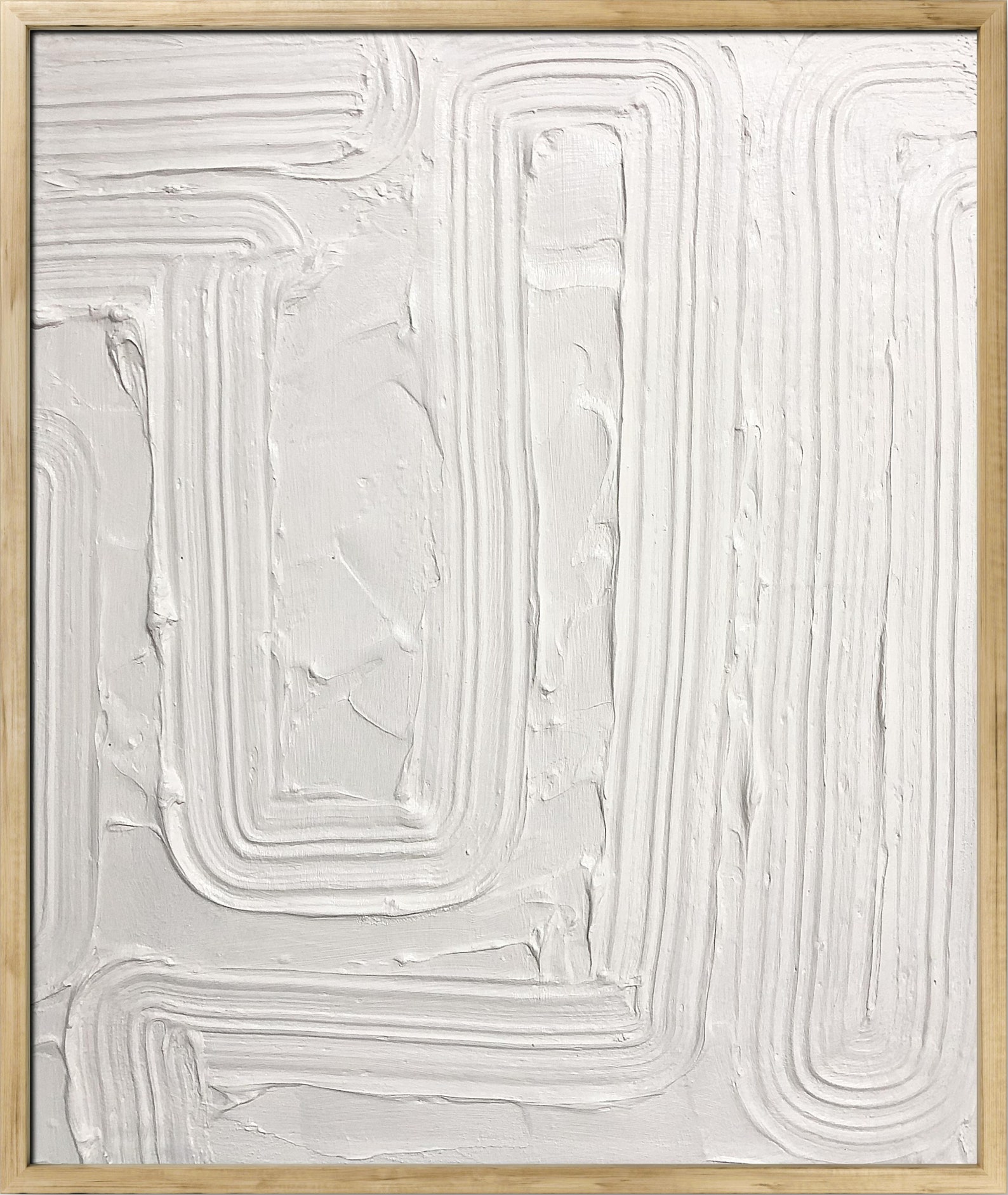 Set of 2 Plaster Art White Plaster Art New Minimalist Etsy