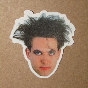 Robert Smith Stickers Pack of 6 - The Cure Glossy Stickers - 2 Inches