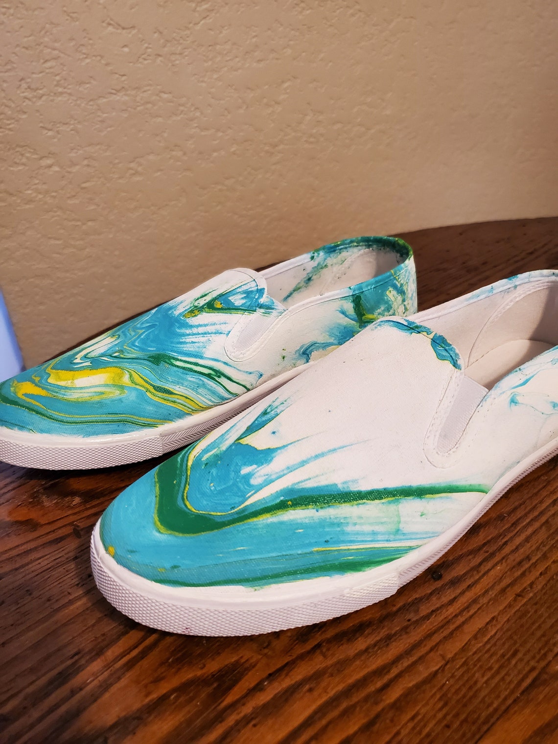 Men�s Canvas HydroDipped Shoes Size 12 Men�s Etsy