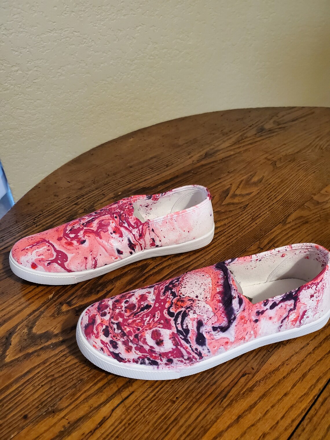 Men�s Canvas HydroDipped Shoes Size 8 Men�s or Etsy