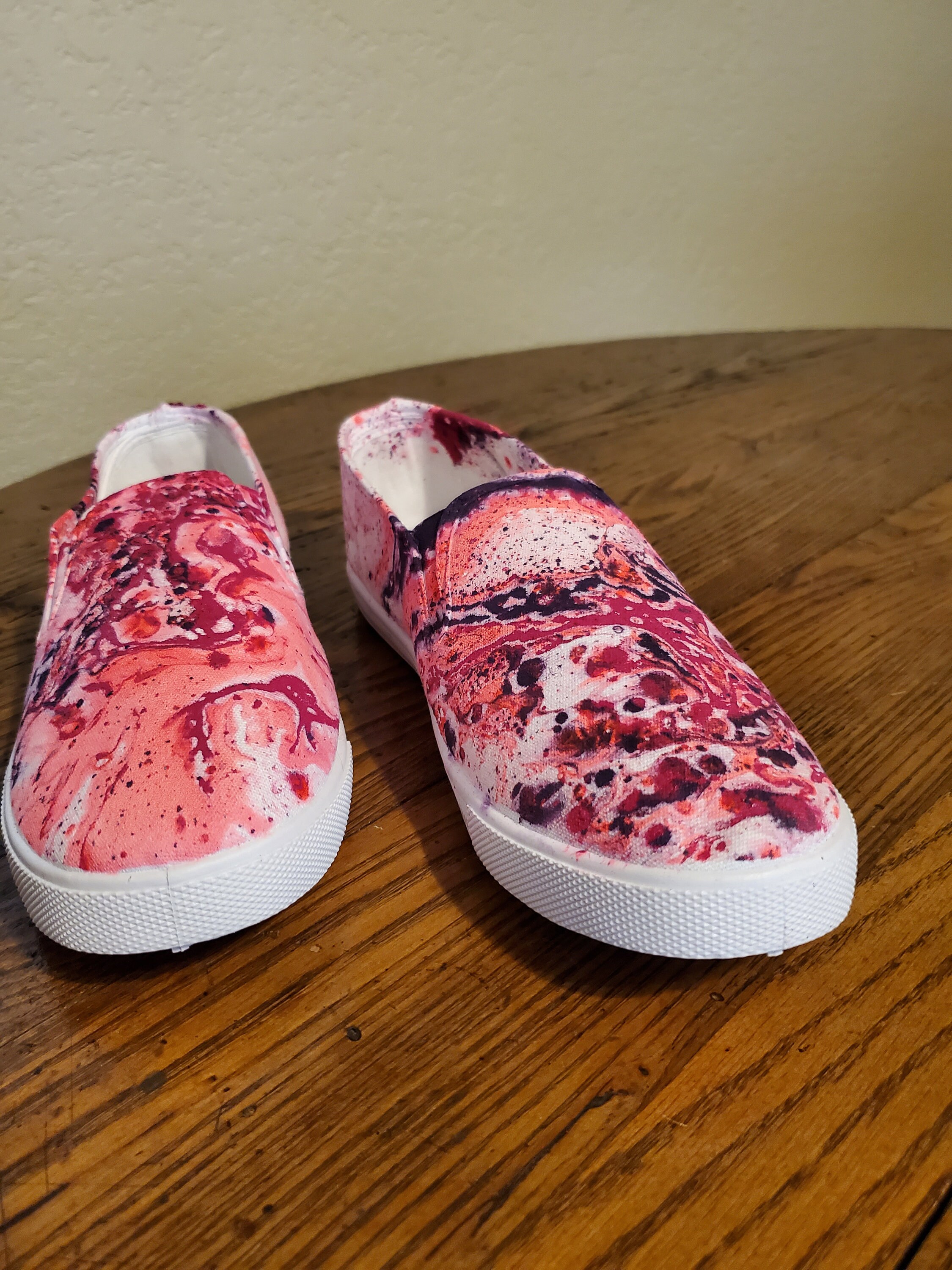 Men�s Canvas HydroDipped Shoes Size 8 Men�s or Etsy