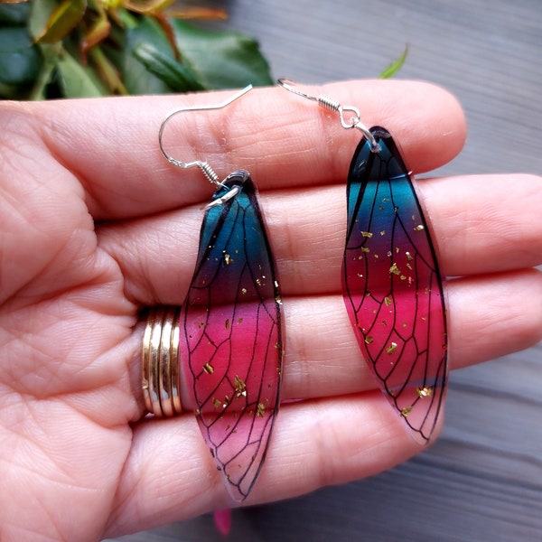 Butterfly wing earrings, fairy wing earrings for women