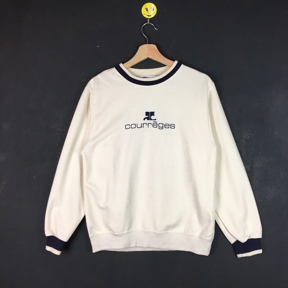 Rare!! Courreges sweatshirt Courreges pullover Cou
