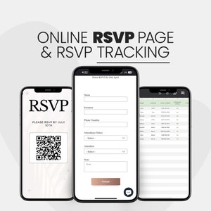 Online RSVP Page, RSVP Tracking, Digital RSVP, Digital Rsvp Sevice, Rsvp Form