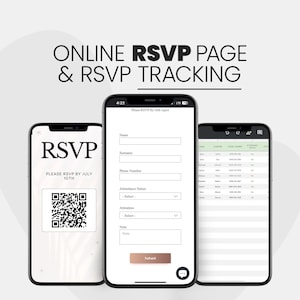 Online RSVP Page, RSVP Tracking, Digital RSVP, Digital Rsvp Sevice, Rsvp Form