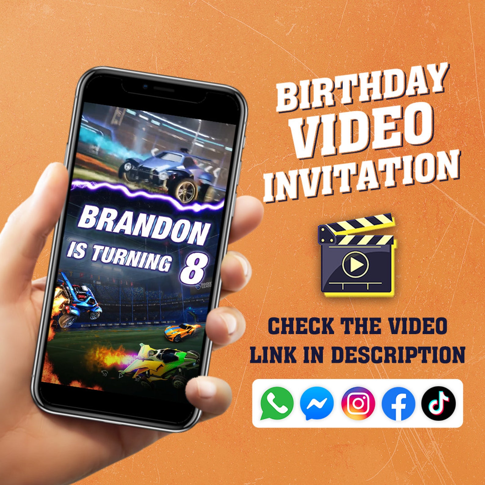 Rocket League Party Rocket League Invitation Rocket League Etsy