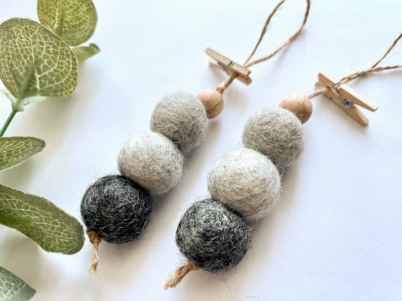 Essential Oil Diffuser Felt Wool Ball Diffuser, Car Air Freshener, Car Oil Diffuser, Office Diffuser, Aromatherapy, Neutral Car Diffuser image 3