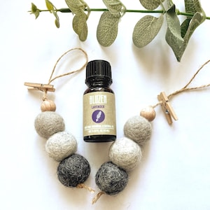 Ätherisches Öl Diffuser || Filz Wollball Diffusor, Auto Lufterfrischer, Auto Öl Diffusor, Büro Diffusor, Aromatherapie, Neutral Auto Diffusor