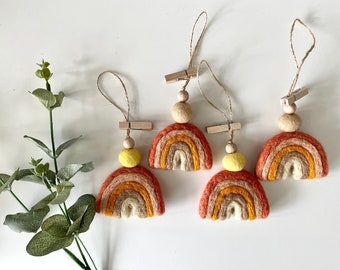 Terracotta Rainbow Diffuser: Felt Wool Ball Aromatherapy Car Air Freshener