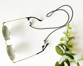 Eye Glass Chain || eye glass lanyard, glasses strap, eye glass strap, sunglass chain, silicone strap, beaded glasses chain
