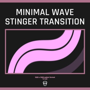 Twitch Waves Stinger Transition / Pink / Scene Transition