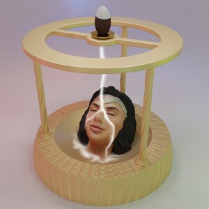 Backflow Incense Burner Bukkake @ 3D Printable Digital Instant Download Only STL File (18+ Mature Content) Non-Refundable