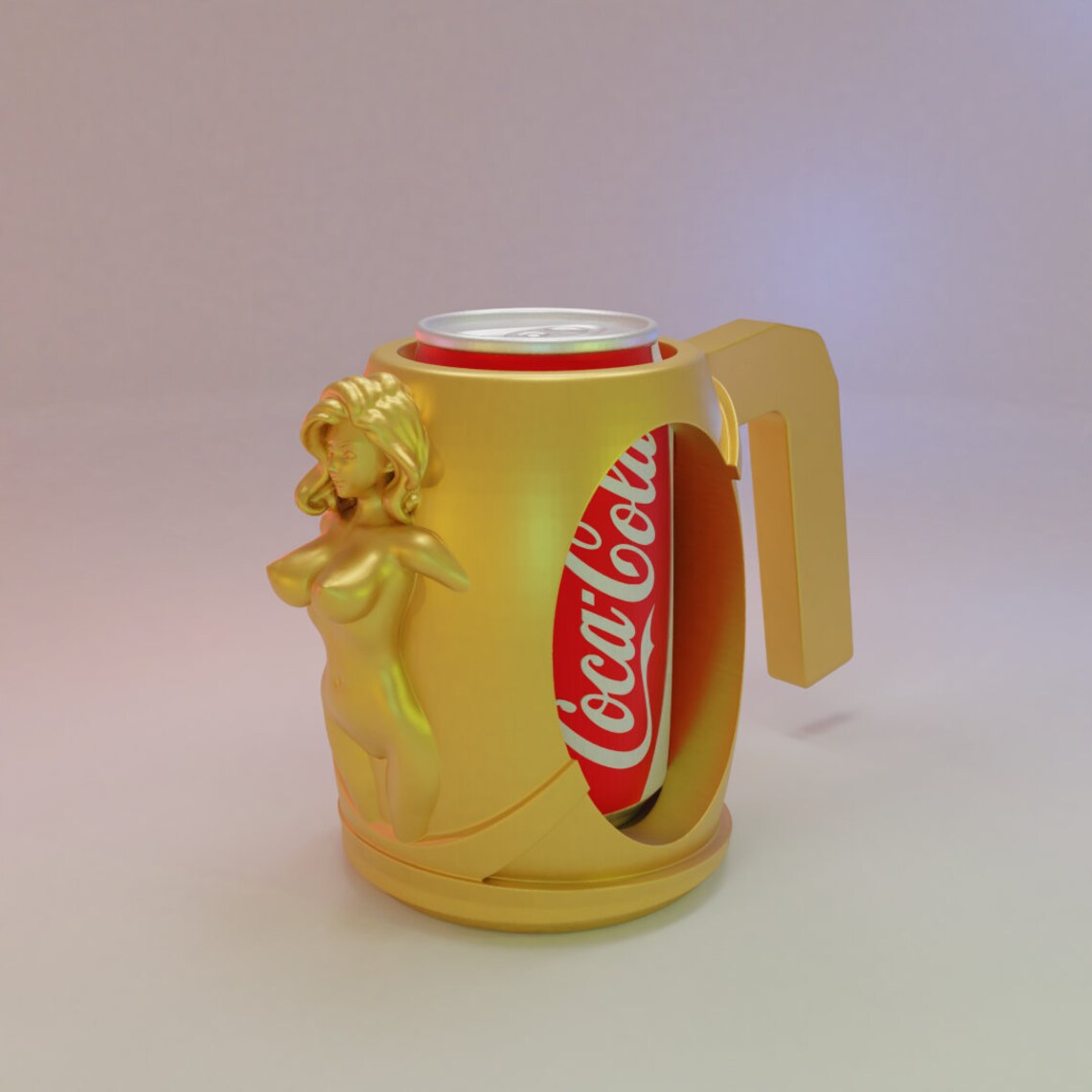 Digital Download Only Cute Girl Beer Stein Can Holder 3D | Etsy
