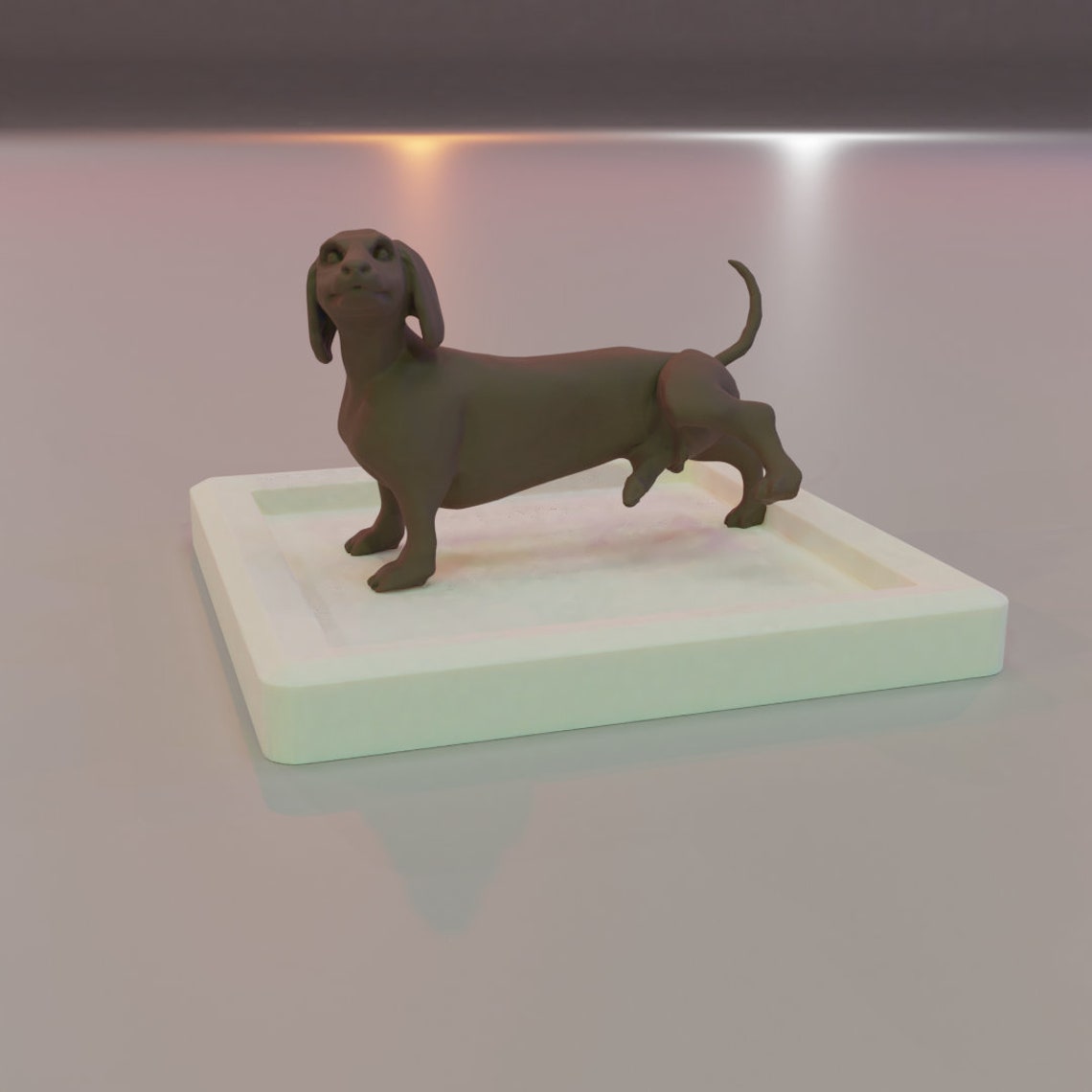 Dachshund Dog Peeing Fountain 3D Printable Digital Instant Etsy