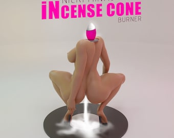 Backflow Incense Burner Nicki Minaj Pose @ 3D Printable Digital Instant Download Only STL File (18+ Mature Content) Non-Refundable