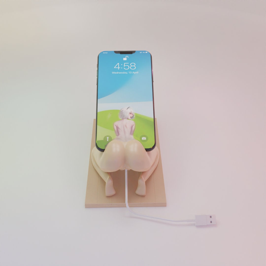 Soporte para teléfono de chica anime: archivo STL imprimible en 3D