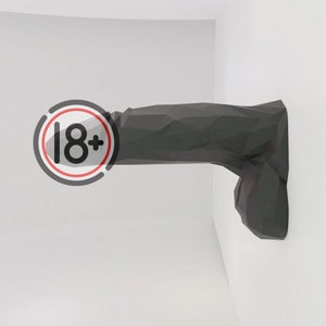 Wall Decoration - Low Polygon Penis @ 3D Printable Digital Instant ...