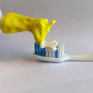 Giraffe Zahnpasta Kappe @ 3D druckbare digitale sofortiger Download nur STL-Datei (18+ ausgereifte Inhalt) nicht erstattbar