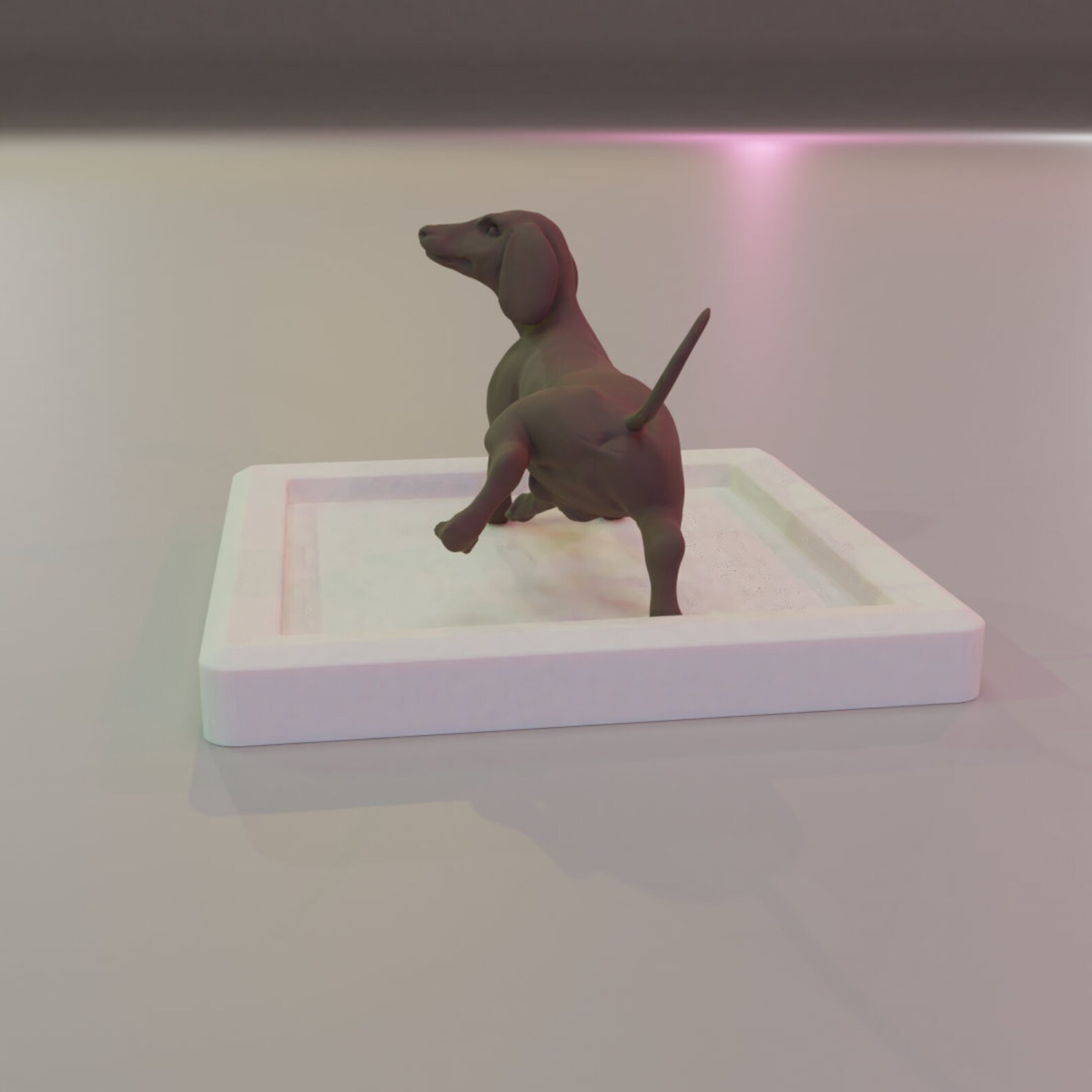 Dachshund Dog Peeing Fountain 3D Printable Digital Instant Download