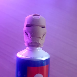 Ironman Toothpaste Cap @ 3D druckbare digitale sofortiger Download nur STL-Datei (18+ ausgereifte Inhalt) nicht erstattbar