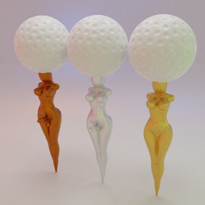 Golf Tee Naked Lady 3D Printable Digital Instant Download Only STL File 18 Contenu mature image 2