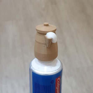 Teekanne Zahnpasta Cap @ 3D druckbare digitale Sofort-Download nur STL-Datei (18+ ausgereifte Inhalt) nicht erstattbar