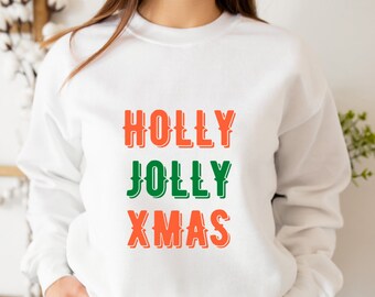 holly jolly christmas jumper