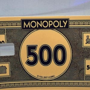 Apparence de carte de débit/crédit Monopoly