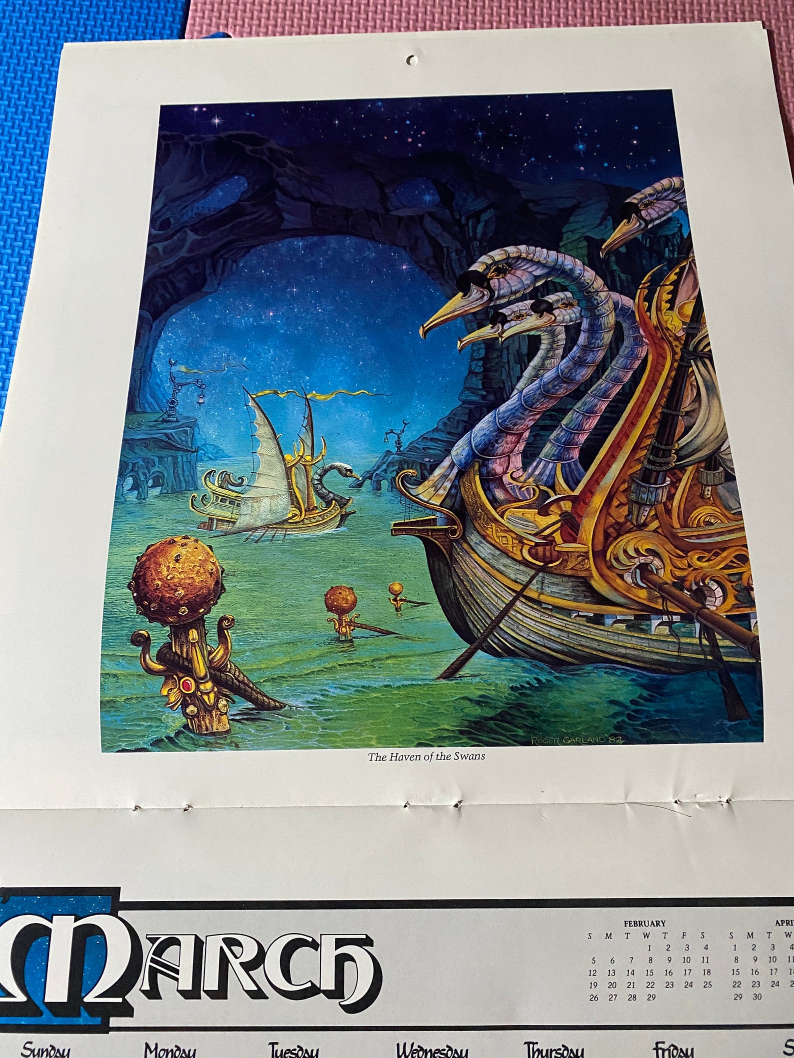 JRR Tolkien Collectible Wall Calendars Middle Earth the Hobbit Etsy