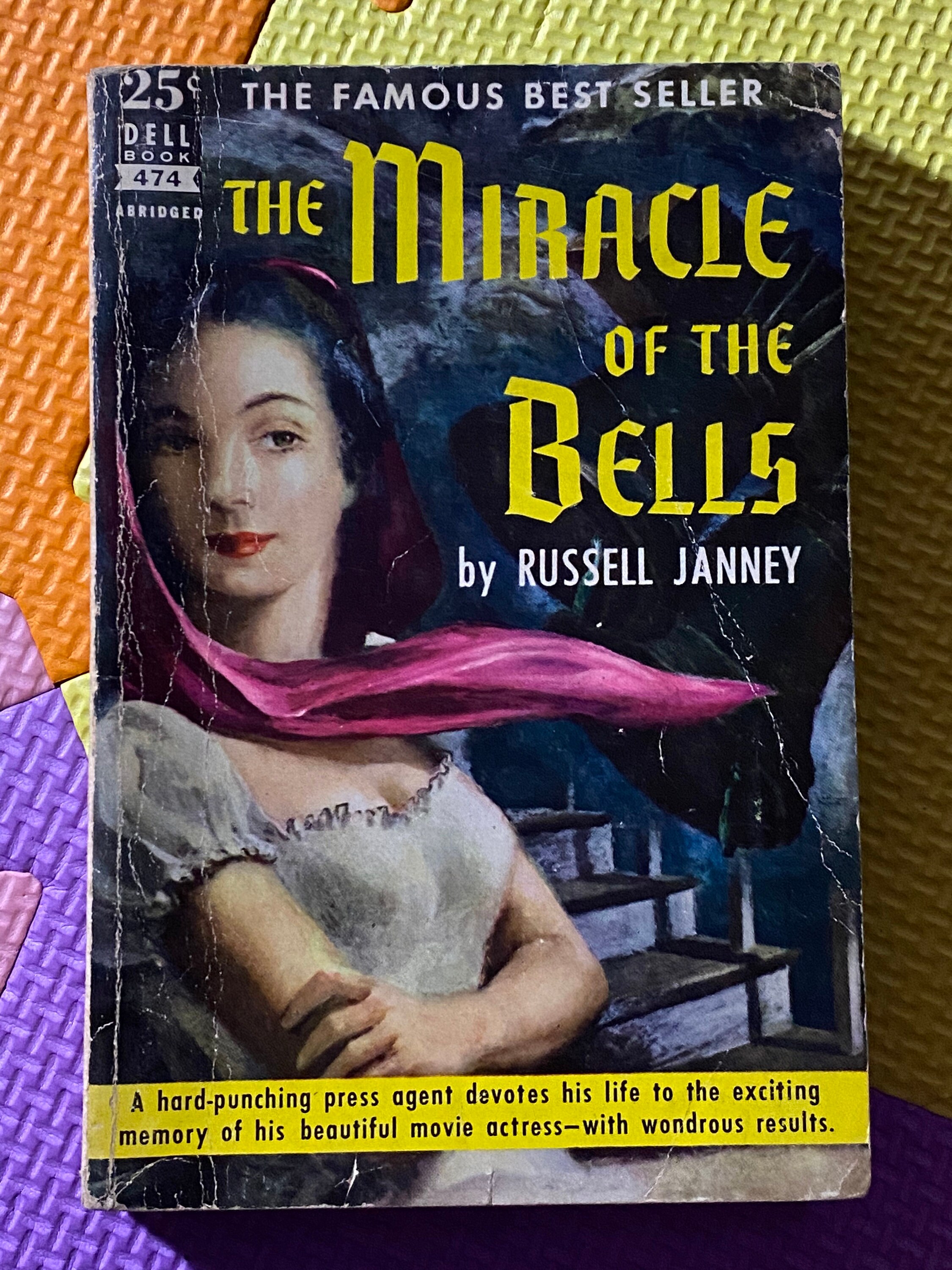Miracle of the Bells Dell Mapback 474 Vintage Romance Novel ...