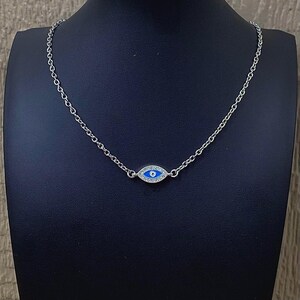 Evil Eye Necklace Pendant Zircon Gems