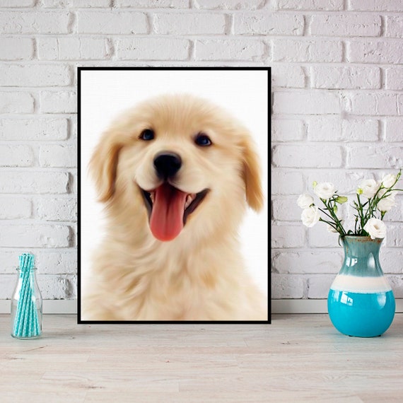 Dog Printable Wall Art Digital Download Item 12A | Etsy