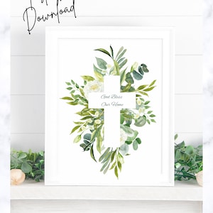 God Bless Our Home Printable 8x10 Frame Art
