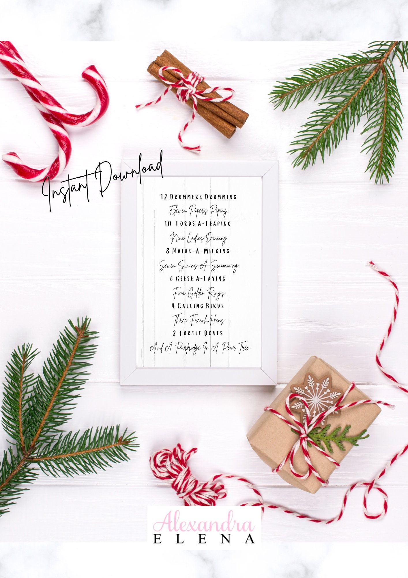 twelve-days-of-christmas-lyrics-printable-art-etsy for 12 Days Of Christmas Lyrics Printable Free Twelve Days of Christmas Lyrics Printable Art - Etsy for 12 Days Of Christmas Lyrics Printable Free