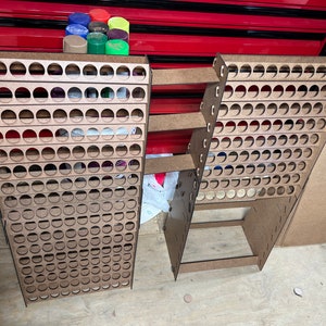 Citadel Paint Rack SVG file Finished Product Holds up-to 340 paints